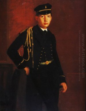 achille de gás como um detalhe cadete naval 1857