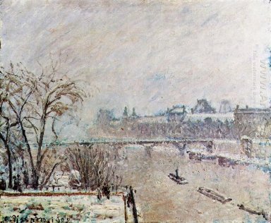 De seine gezien vanaf de pont neuf winter 1902