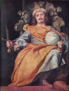 Ideale portret van een Spaanse koning