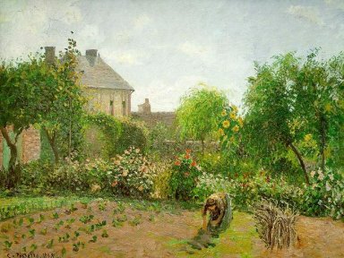 the artist s garden at eragny 1898