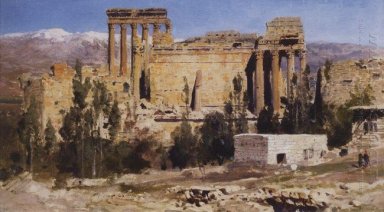 Baalbek ruines de la cathédrale de Jupiter et la cathédrale de S