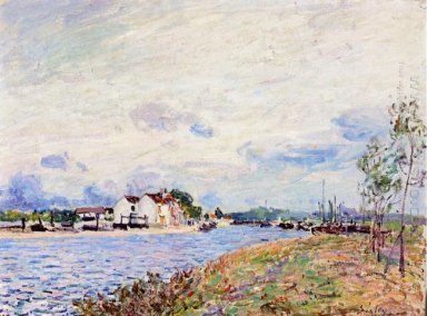 the mouth of the loing at saint mammes 1885