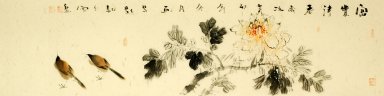 Pivoine & Birds - Peinture chinoise