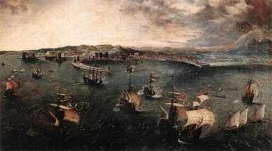Naval Battle In The Gulf Of Naples 1562
