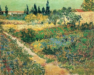 Garden With Flowers 1888 1