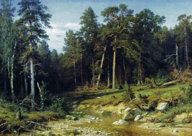 Bosque de pinos en la provincia de Vyatka 1872