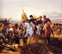 Napoleon in de slag bij Friedland