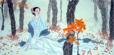 Schöne Lady-chinesische Malerei