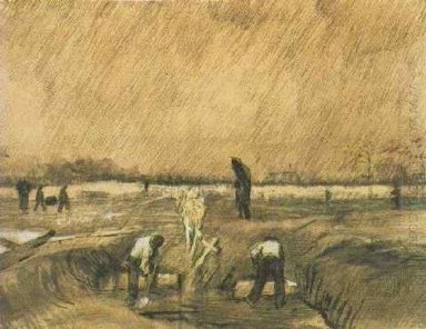 Cimetière In The Rain 1883
