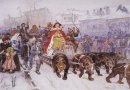 Big Masquerade In 1772 On The Streets Of Moscow With The Partici