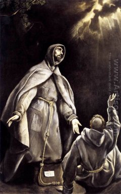 St Francis\'\' s Visión de la antorcha llameante 1600-1605
