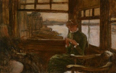 Estudio de Cathlene Newton en una taberna Thames
