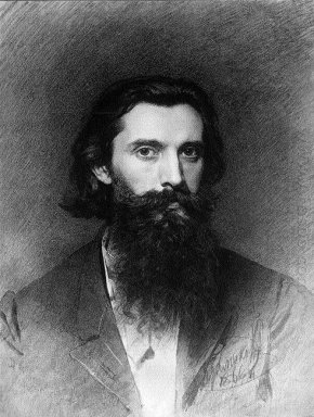 Stående av konstnären Nikolai Dmitrievich Dmitriev Orenburg 186