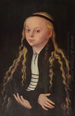 Portret van een jong meisje Magdalena Luther