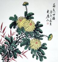 Chrysanthème - Chines peinture