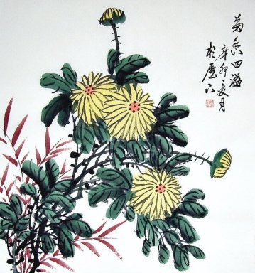 Krisan - Chines Lukisan