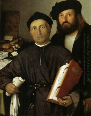 Stående av Giovanni Agostino Della Torre och hans son Niccolò 15
