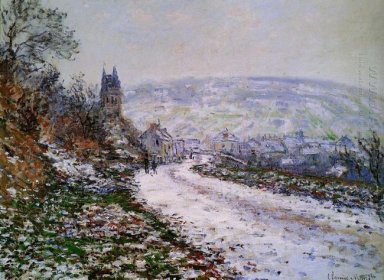 Entering The Village Of Vétheuil im Winter