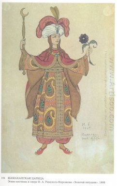 Costume Design For The Opera The Golden Cockerel By Nikolai Rims