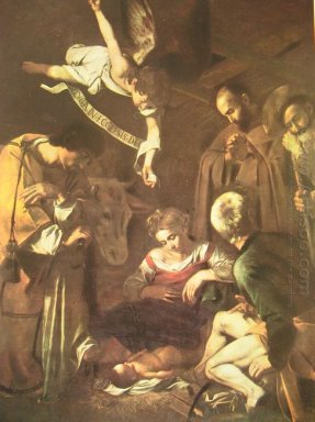 Geburt Christi mit St. Franziskus und St. Lawrence 1609