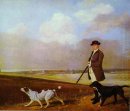 Sir John Nelthorpe 6. Baronet Out Schießen mit seinen Hunden in