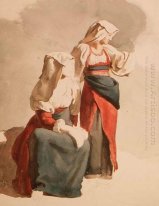 Italia Peasant Gadis 1834