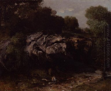 Rocky Paesaggio Con Figure 1865