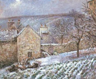 nieve en la ermita Pontoise 1874