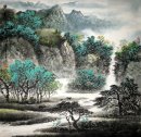 Träd, Flod - kinesisk målning
