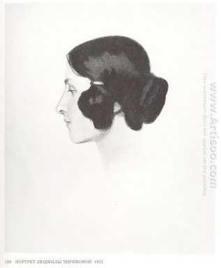 Retrato de Lyudmila Chirikova 1922