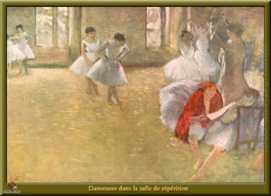 bailarines en la sala de ensayo 1895
