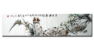 Birds&folwer-Hong elegant color - Chinese Painting