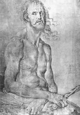 autoportrait comme l\'homme de douleurs 1522