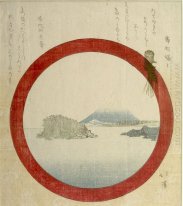 Fuji et Enoshima par une fenêtre ronde