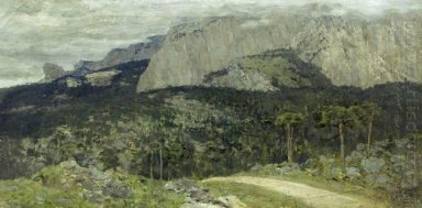 En grå dag Mountains Krim 1886