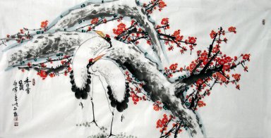 Crane & Plum - kinesisk målning