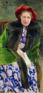 Porträt von Nadezhda Borisovna Nordman Severova 1909