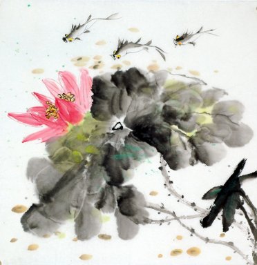 Lotus - peinture chinoise