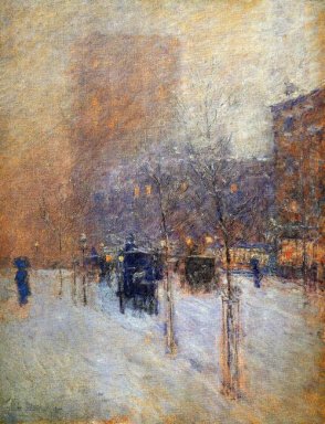 Late Afternoon New York Invierno 1900