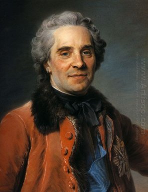 Portret van Maurits van Saksen 1748