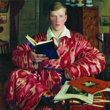 Portrait Of K B Kustodiev 1922