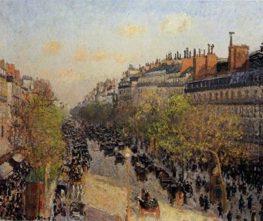 Boulevard Montmartre Sonnenuntergang 1897