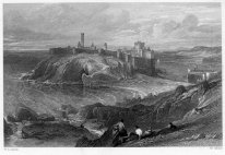 Castello di Peel, Isola di Man, incisione
