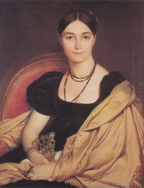 Stående av Madam Antonia De Vaucay Nee De Nittis 1807