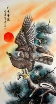 Peinture chinoise - Eagle-Semi-manual-