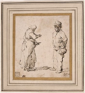 Mendigo Homem E Mulher 1631