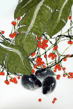 Rabbit - Peinture chinoise