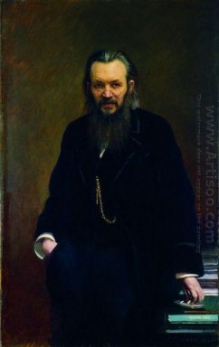 Portret van Een Uitgever en Schrijver Aleksej Sergeyevich Suvori