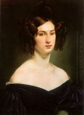Stående av Countess Luigia Douglas Scotti D Adda 1830