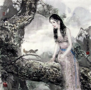 Beautiful Lady - Chinese Painting